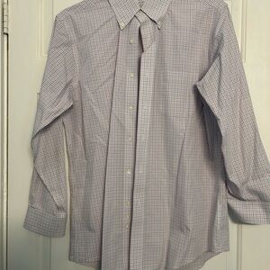 Brooks Brothers Blue and White Checkered Dress Shirt